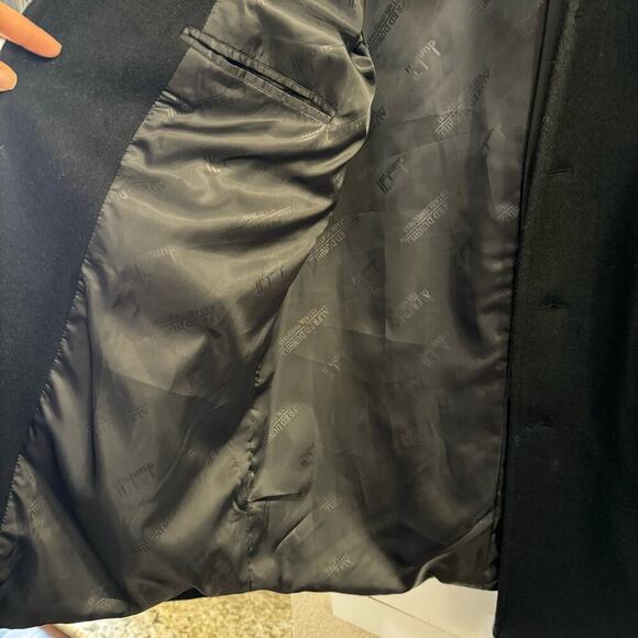 Alfred Dunhill Men’s Heavyweight Lined Coat Pockets Black - Picture 5 of 6